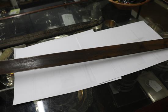 A Naval sword length 90cm